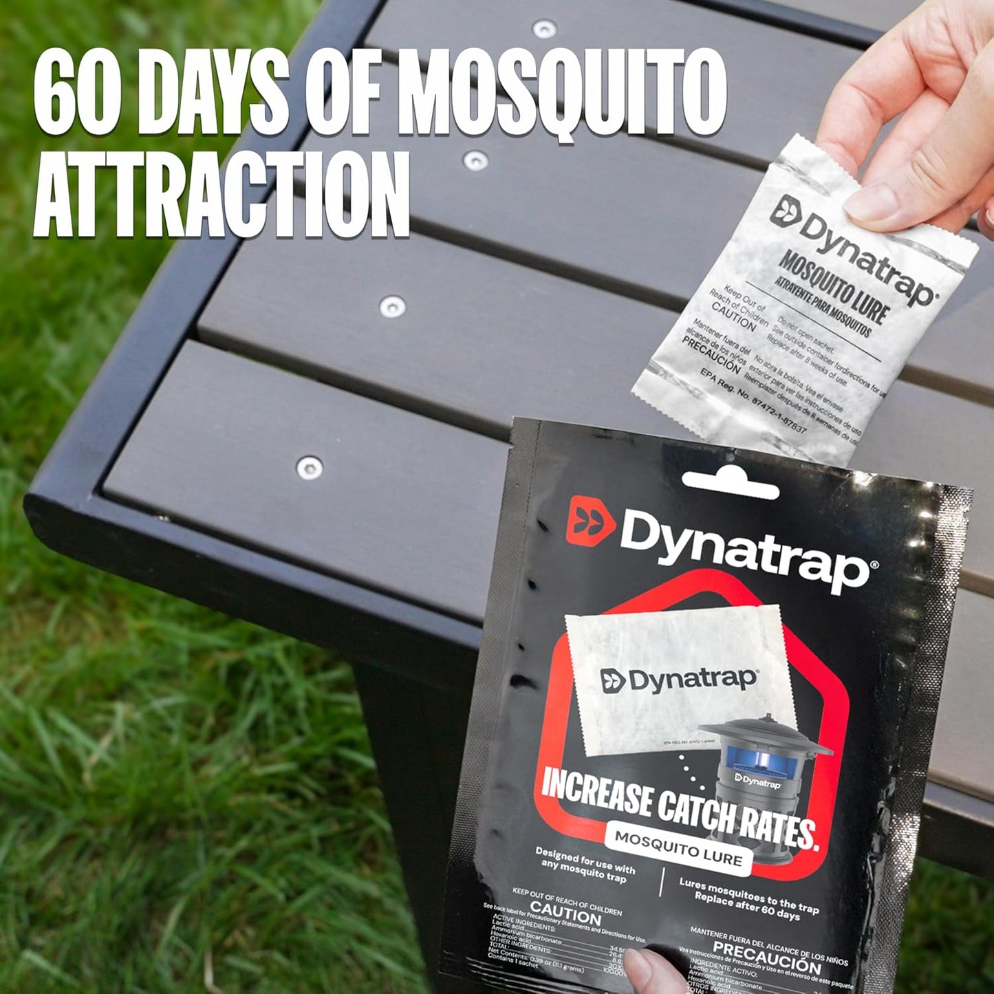 DynaTrap 100611 Atrakta Mosquito Lure Sachet for Any DynaTrap Insect Trap, Lasts 60 Days, Mosquito Trap Attractant