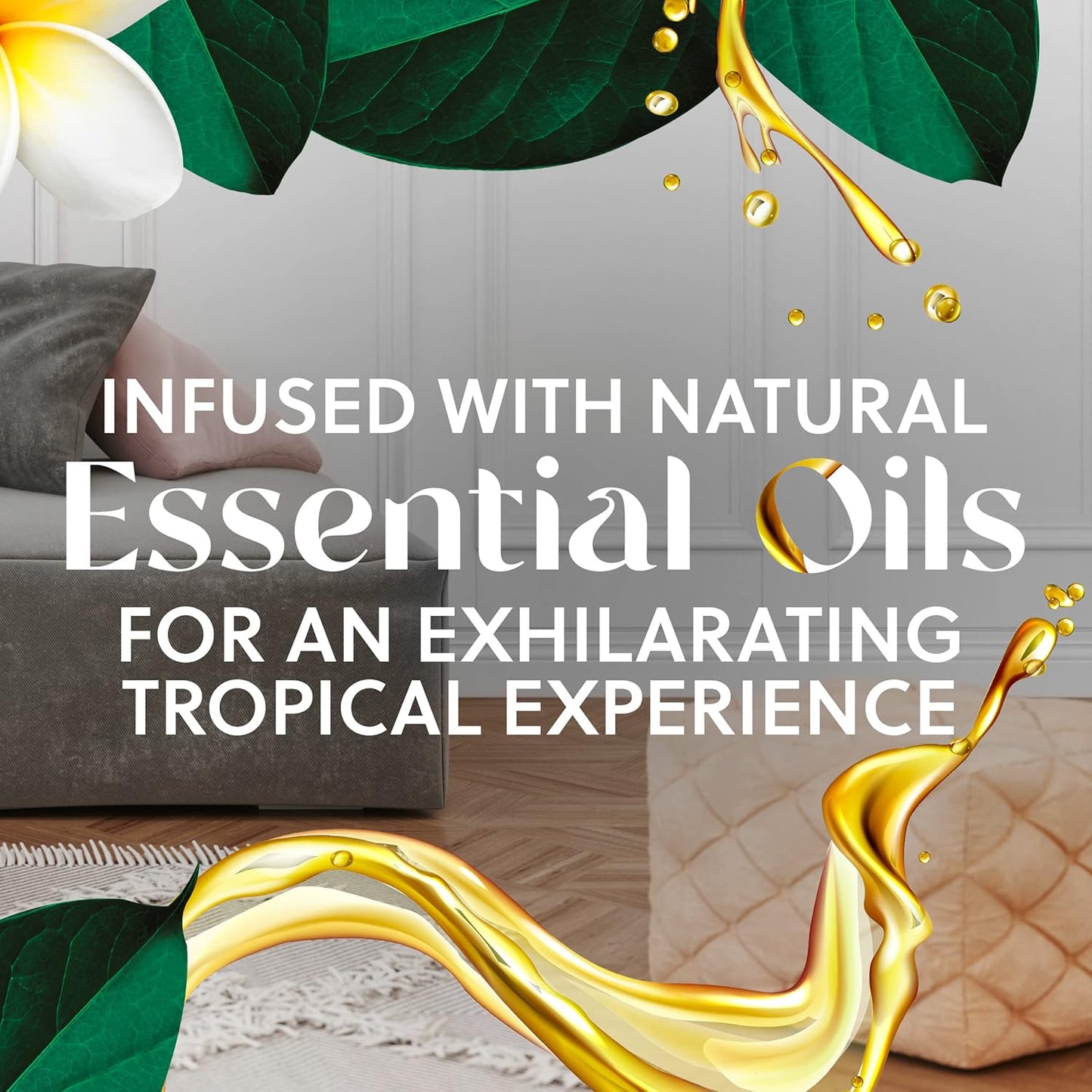 Air Wick Plug in Scented Oil Refill, 10ct, Hawaii, Air Freshener, Eco Friendly, Essential Oils