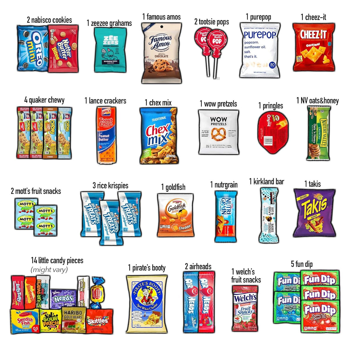 CRAVEBOX Snacks Box Variety Pack Care Package (45 Count) Valentines Treats Gift Basket Adults Kids Grandkids Guys Girls Women Men Boyfriend Birthday Cookies Chips College Student Office School