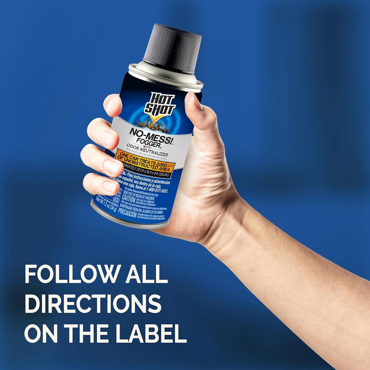 United Industries-Hot Shot No Mess Fogger 3-Pack, 1.2-Ounce