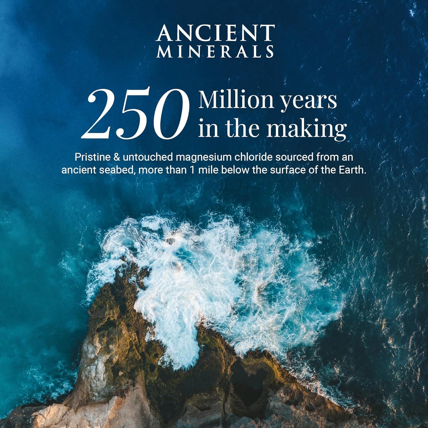 Ancient Minerals Magnesium Bath Flakes – Pure Zechstein Chloride, 1.65 lbs Bag