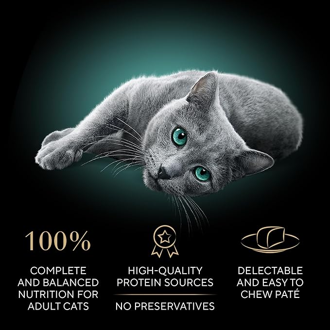 Sheba Perfect Portions Wet Cat Food Pate with Sustainable Salmon, Signature Seafood Entree, and Tender White Fish and Tuna Entree Variety Pack, 2.6 oz. Twin Pack Trays (24 Count, 48 Servings)