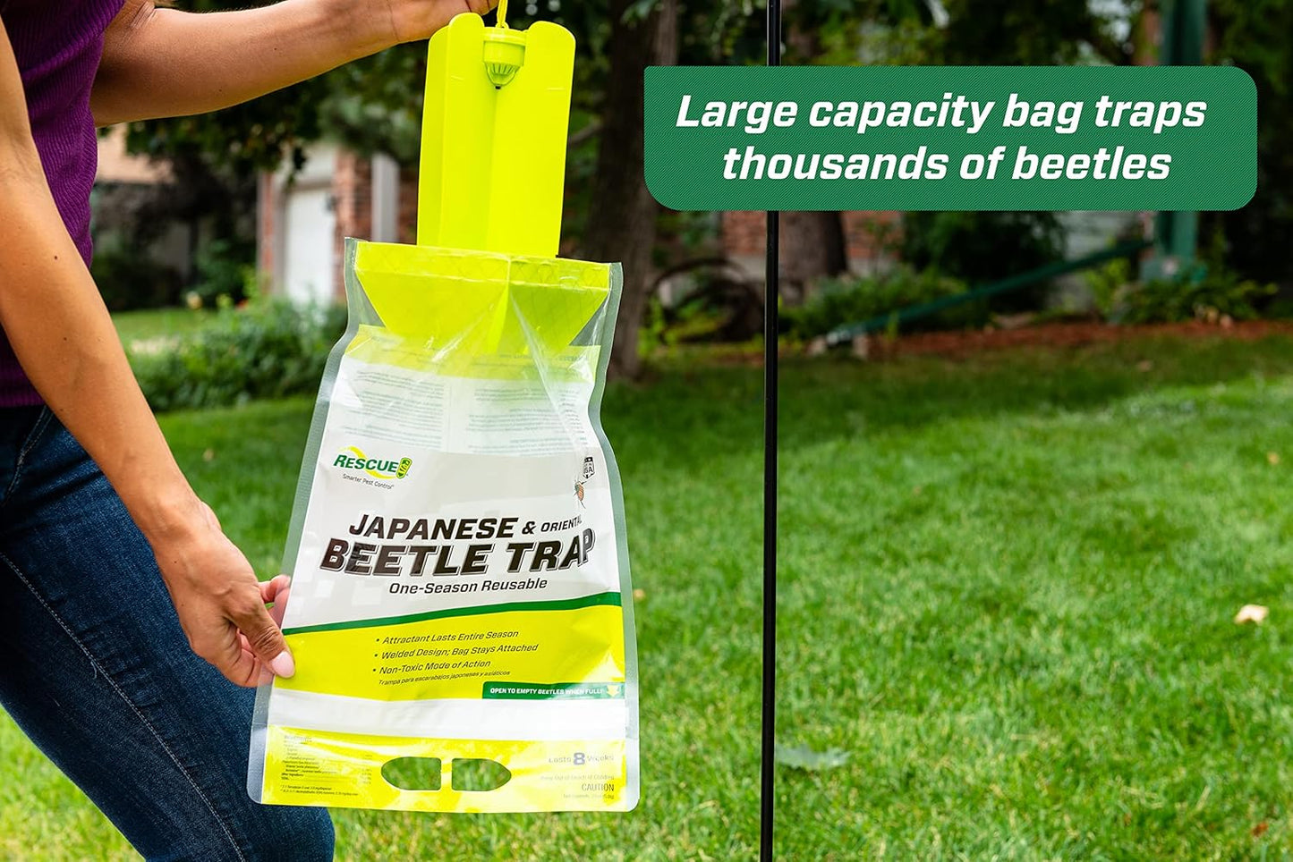 RESCUE! Japanese Beetle Trap – Reusable Bag - 2 Traps