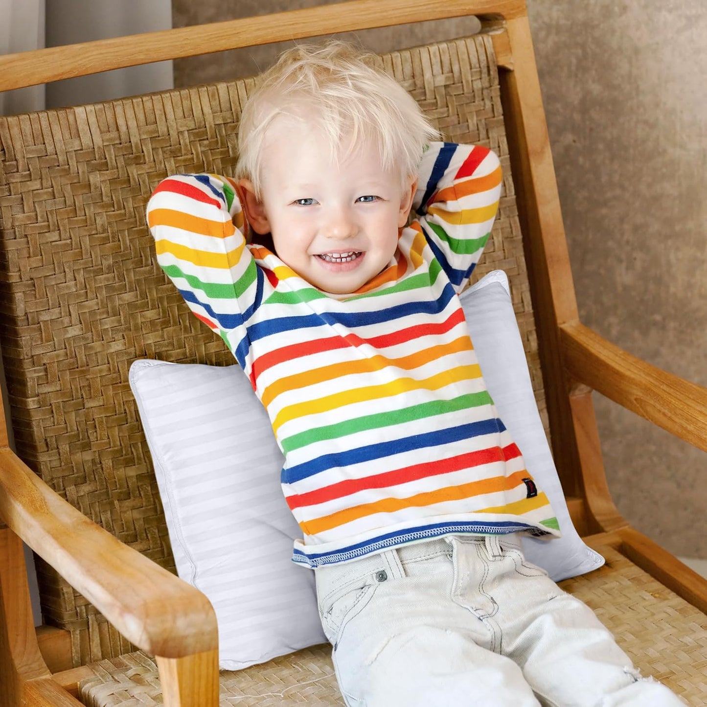 Utopia Bedding Toddler Pillow (White, 2 Pack), 13x18 Pillows for Sleeping, Soft and Breathable Cotton Blend Shell, Small Kids Pillow Perfect for Toddler Bed and Travel (Intended for Age 2 and up)