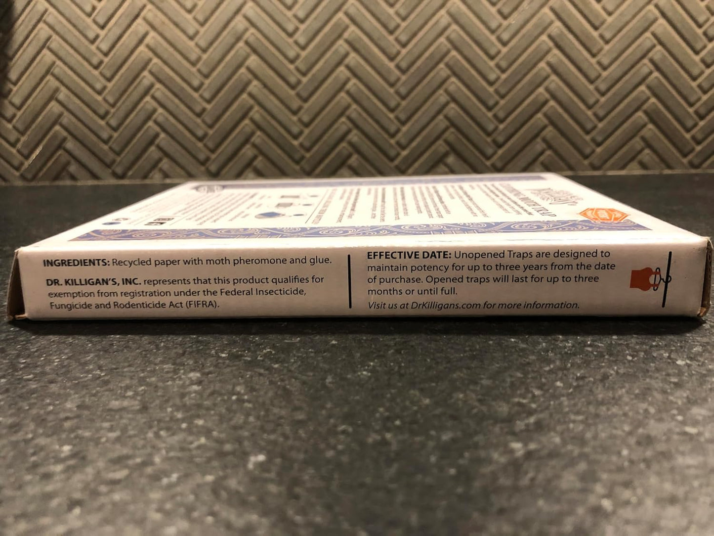 Dr. Killigan's Premium Double Potent Clothing Moth Traps with Pheromones Prime | Organic Clothes Moths Trap with Lure for Closets & Carpet | Case Making Moth Treatment & Prevention (6 Pack, White)