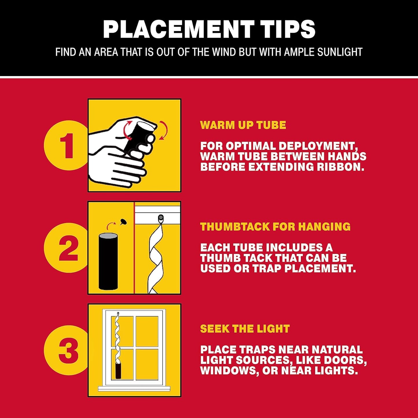 Catchmaster Fly Ribbon 20-Pack, Bug & Fruit Fly Traps Outdoor and Indoor, Premium Adhesive Sticky Strips & Gnat Hanging Strips, Bulk Scented Flying Insect Paper Rolls, Non Toxic Home Pest Control