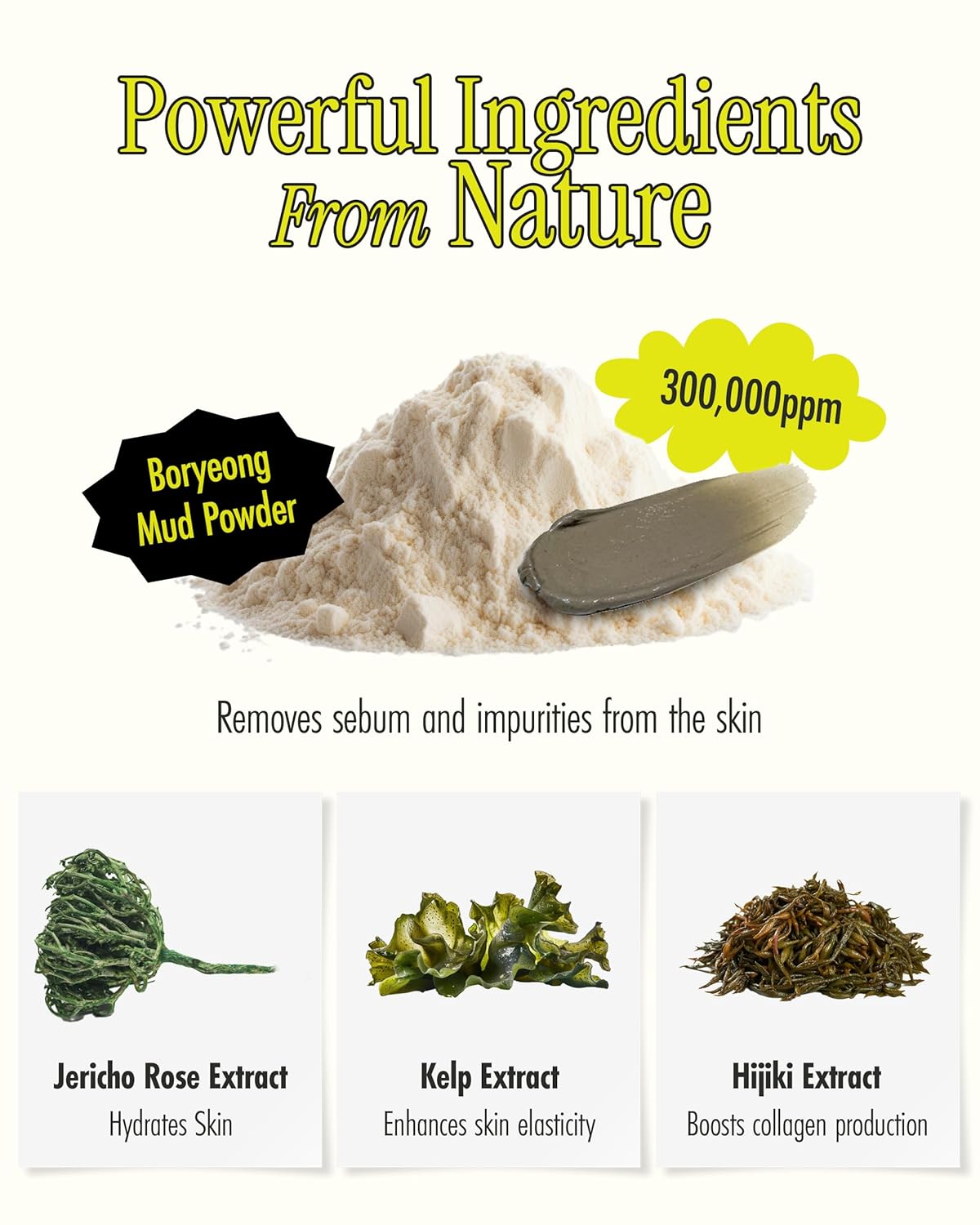 Cardi B Relief Mud Mask - Hydrating Face & Body Pore Cleanser w/ 91.8% Naturals