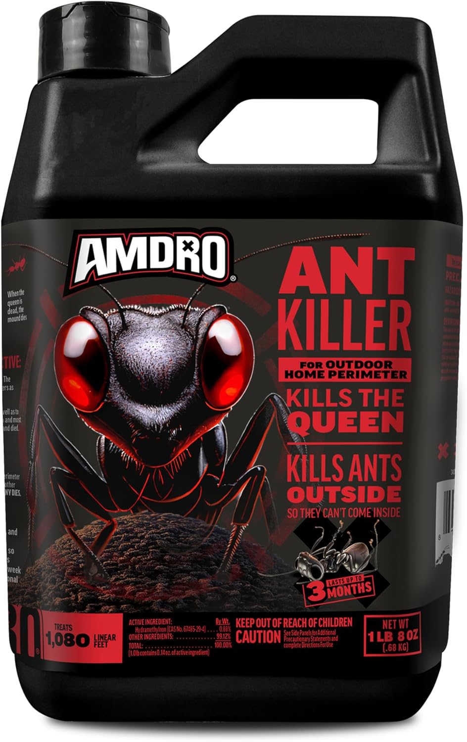 Amdro 100550427 Ant Killer for Outdoor Home Perimeter 24 oz, Black Label