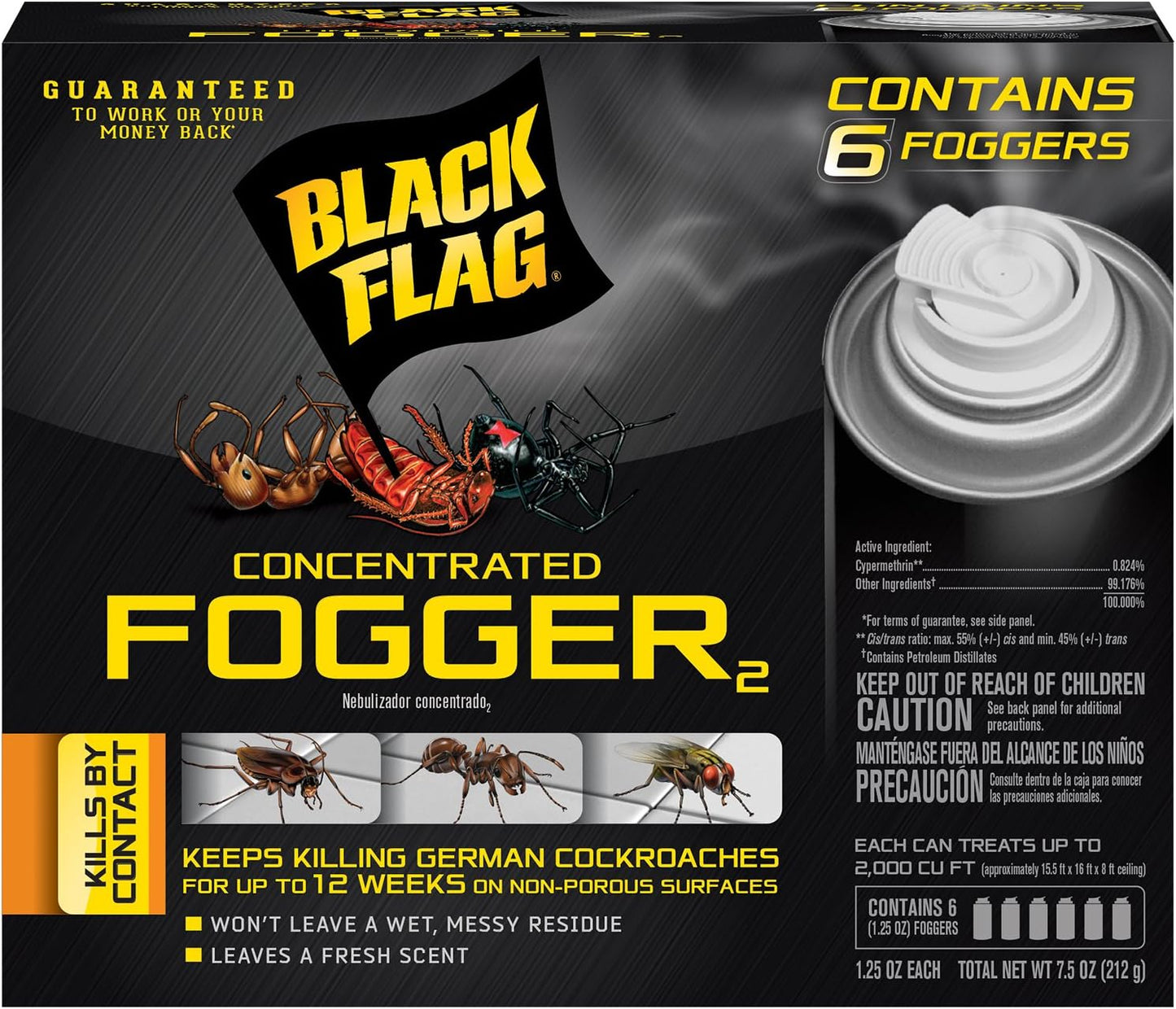 Black Flag Indoor Fogger, Pack of 6