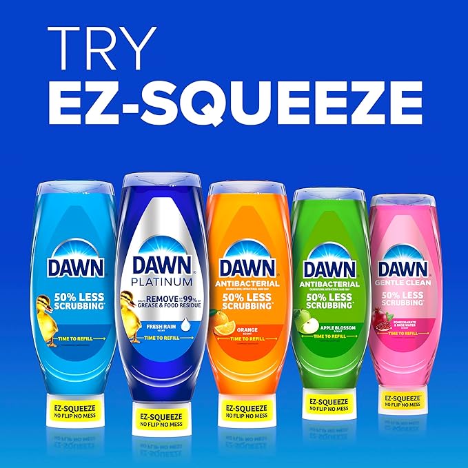 Dawn Platinum Dishwashing Liquid, Fresh Rain Scent, 32.7 fl oz