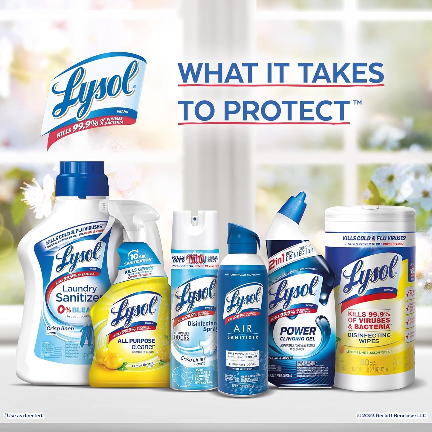 Lysol Power Clean Multi-Surface Cleaner, 2x Concentrated Pour, Sparkling Lemon & Sunflower Essence scent, 28 Fl Oz