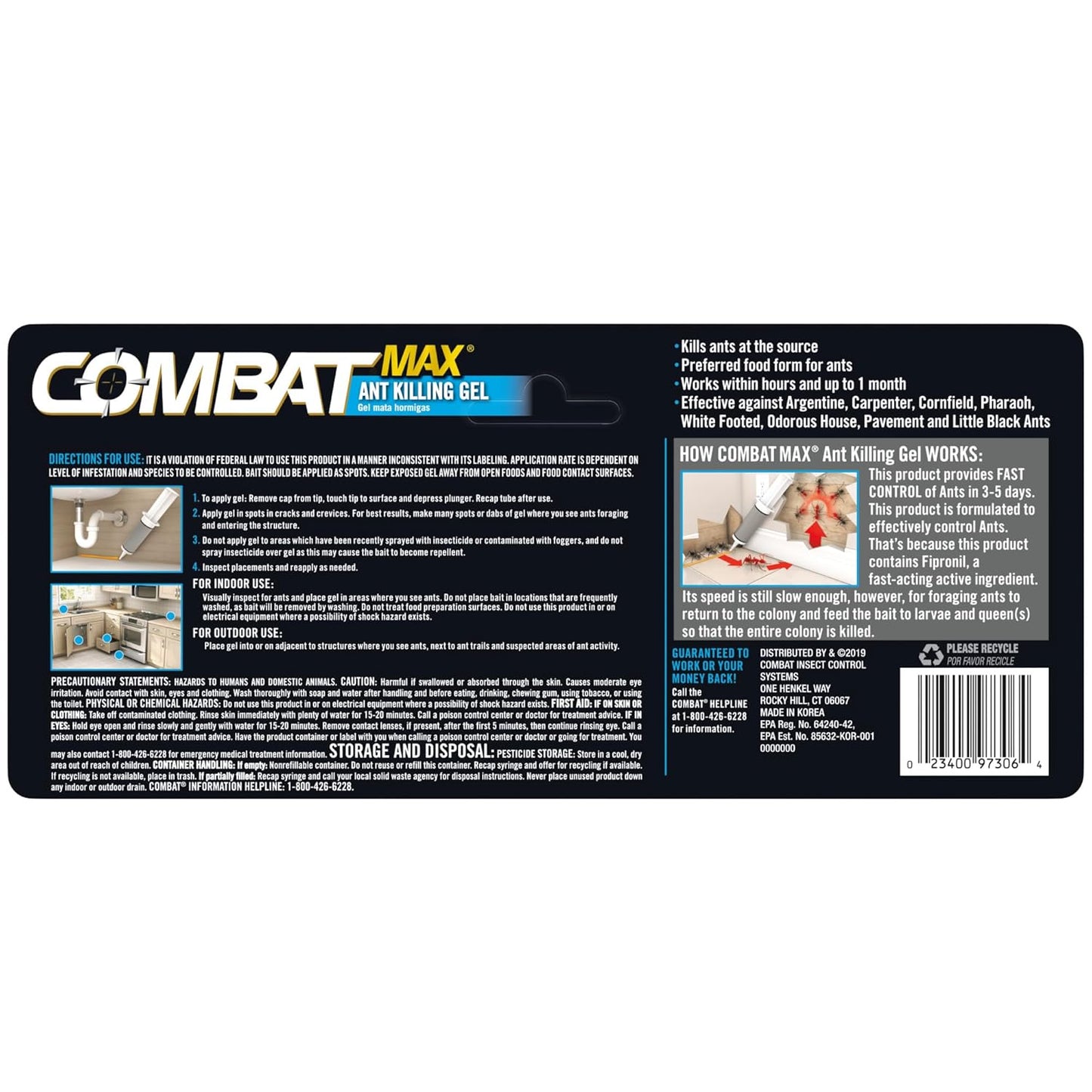 Combat Indoor and Outdoor Ant Killing Gel, 27 Gram