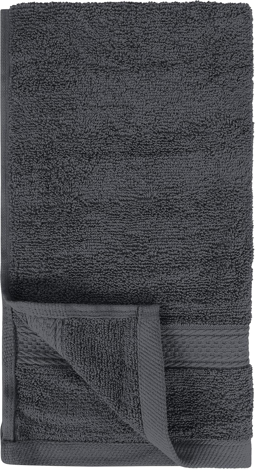 Utopia Towels 6 Pack Premium Hand Towels Set, 16 by 28 inches, 100% Ring Spun Cotton, Ultra Soft and Highly Absorbent 600GSM Towels for Bathroom, Gym, Shower, Hotel, and Spa, Grey