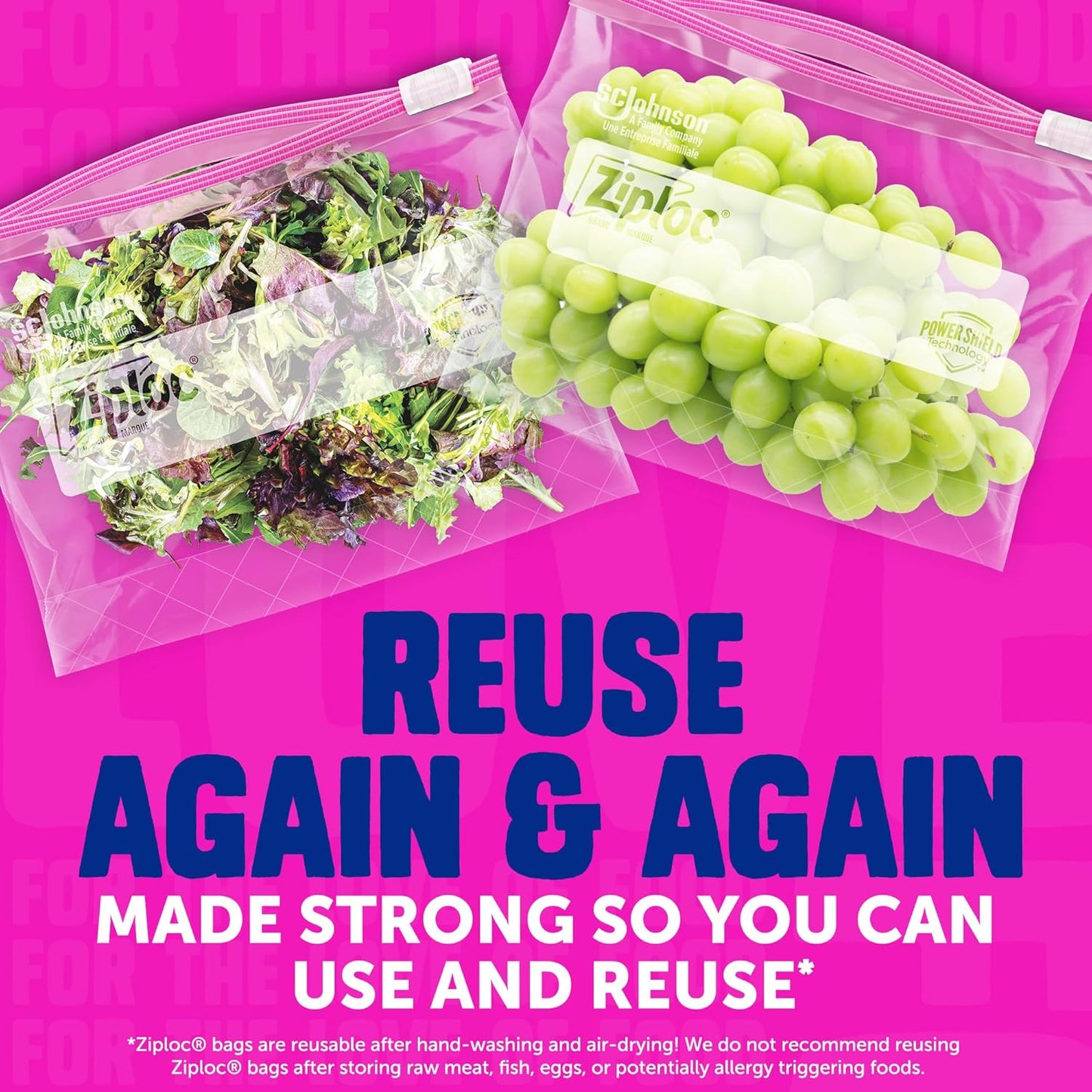 Ziploc Gallon Food Storage Slider Bags, Power Shield Technology for More Durability, 104 Bags Total