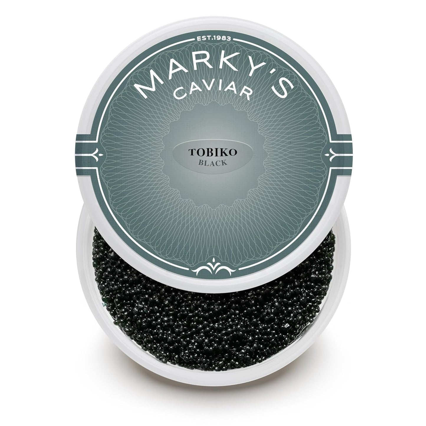 MARKY'S Black Tobiko Flying Fish Roe - 8 oz / 227 g - Sushi Grade Caviar