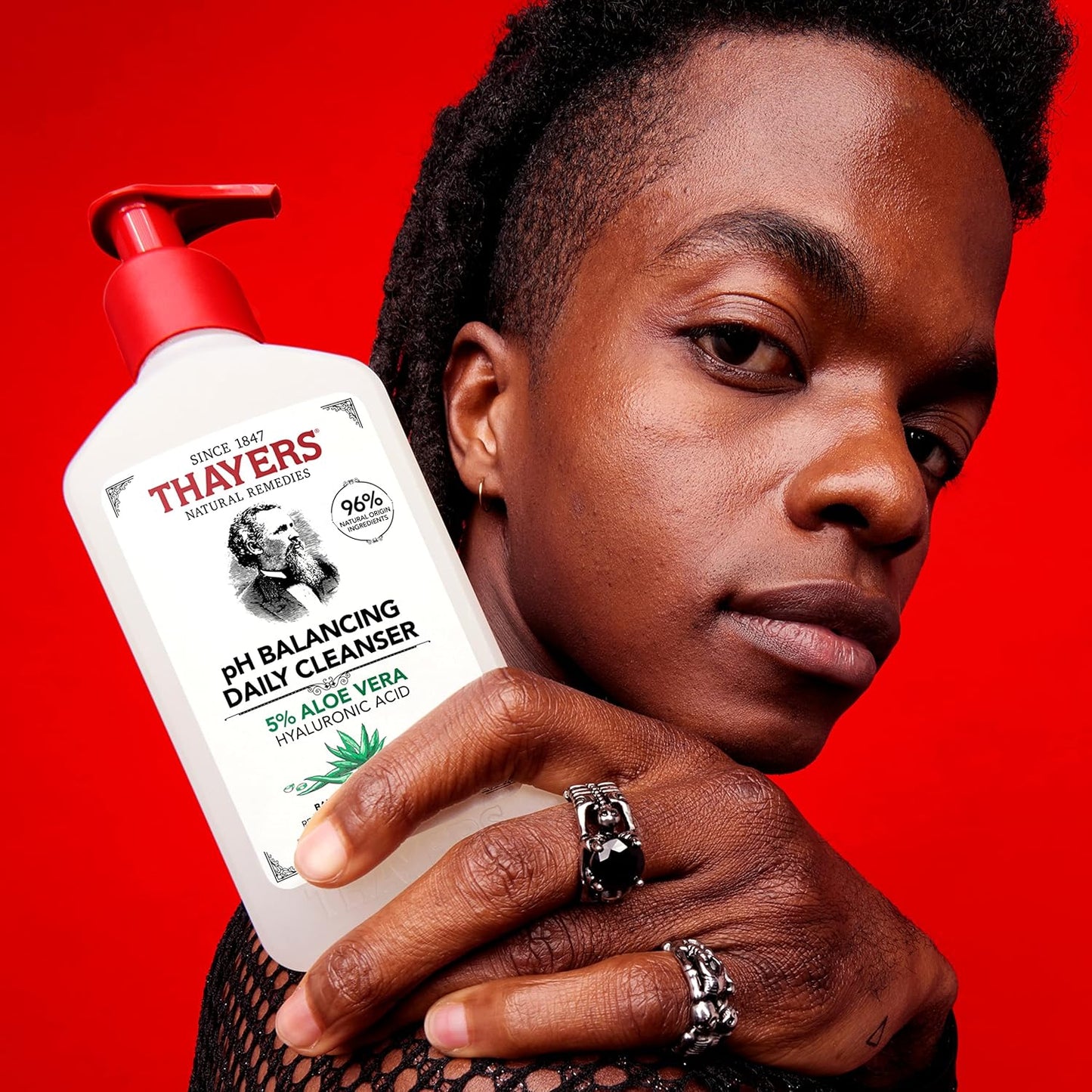 THAYERS pH Balancing Daily Cleanser, Face Wash with Aloe Vera 8 FL Oz. - Cart Shape