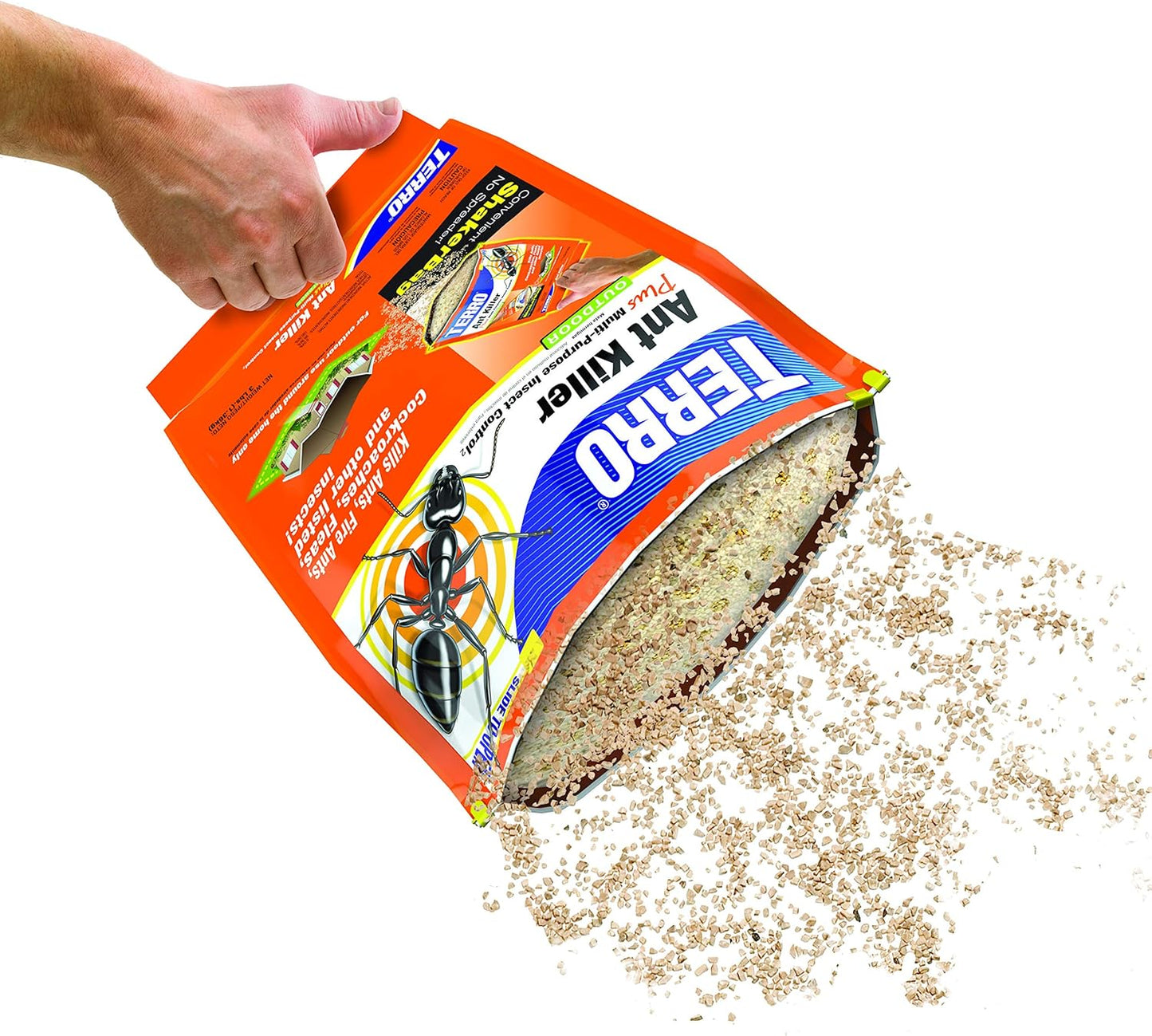 TERRO T901-6 Ant Killer Plus Multi-Purpose Insect Control for Outdoors - Kills Fire Ants, Fleas, Cockroaches, and Other Crawling Insects - 3lb