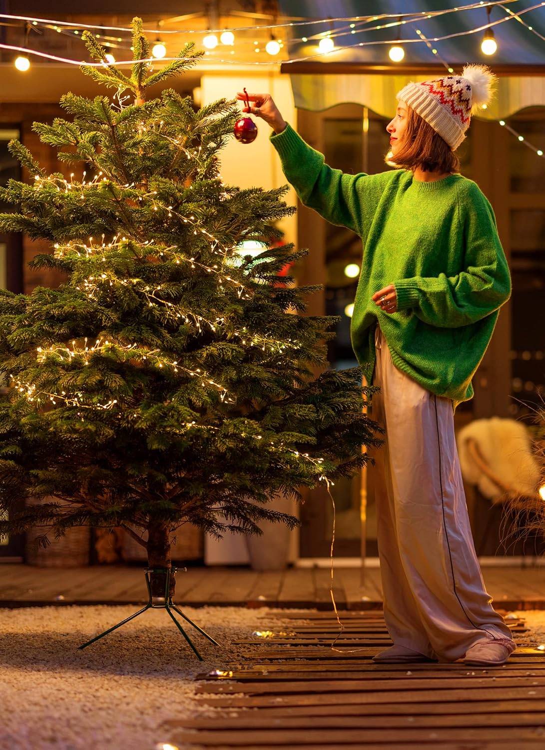 Fairy Lights Battery Operated, 10Ft 120 LED Firecracker String Lights, Waterproof Silver Wire Starry Firefly Light for DIY Wreath Weeding Indoor Outdoor Christmas Decorations