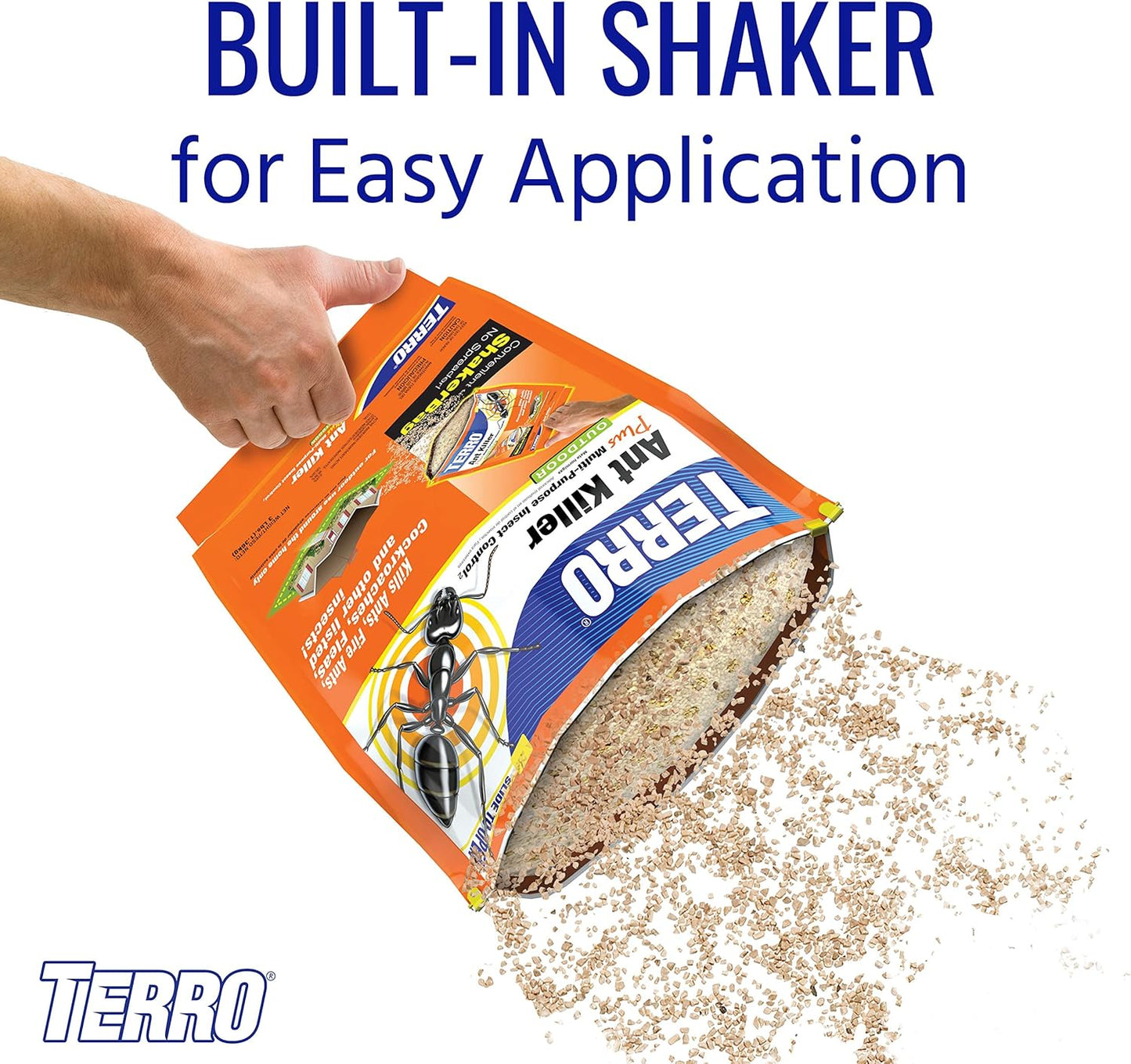 TERRO T901-6 Ant Killer Plus Multi-Purpose Insect Control for Outdoors - Kills Fire Ants, Fleas, Cockroaches, and Other Crawling Insects - 3lb