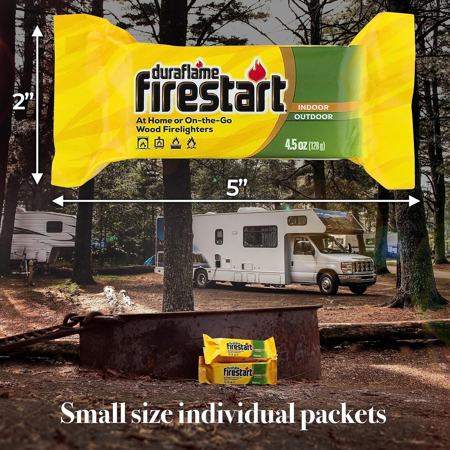 Duraflame Fire Starter for Indoor and Outdoor Use - Quick Ignition Logs for BBQ, Fireplace, Fire Pit and Campfires (24 Pack)