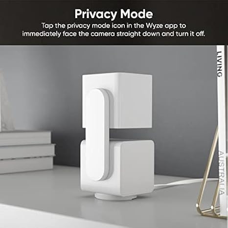 WYZE Cam Pan v3 Indoor/Outdoor IP65 1080P 360° Pan/Tilt/Zoom Wi-Fi Smart Home Security Camera with Motion Tracking for Baby & Pet, Color Night Vision, Works with Alexa & Google Assistant, White