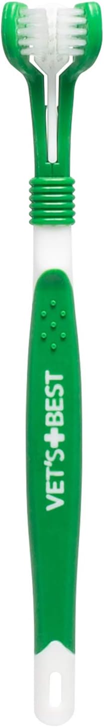 Vet's Best Dog Toothpaste & Dog Toothbrush, Dental Kit, Plaque Remover for Teeth, Whitens Teeth, Freshens Canine Breath, Veterinarian Formula, Finger Toothbrush Included