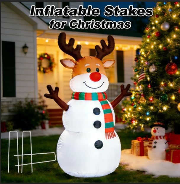 FEED GARDEN 6 Inch 50 Pack Hot-dip Galvanized Landscape Staples Plant Cover Spikes 11 Gauge Tent Stakes Garden Stakes Landscaping Fabric SOD Pins Yard Pins for Decoration Weed Barrier Fabric