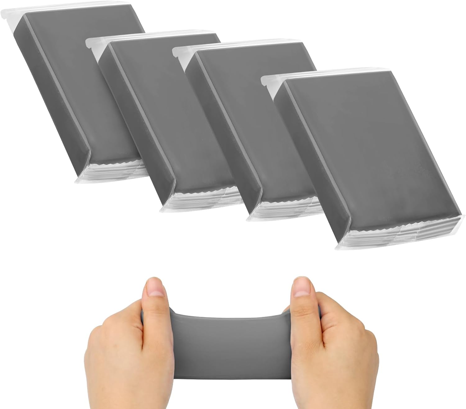 Car Clay Bar 4 Pack 400g, Premium Grade No Scratch Magic Clays Bars Detailing Cleaner Kit Glass Deatil Cleaning with Washing and Adsorption Capacity for Auto SUV,RV,Truck