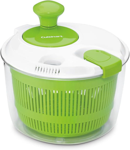 Cuisinart Large Spin Stop Salad Spinner- Wash, Spin & Dry Salad Greens, Fruits & Vegetables, 5qt, CTG-00-SAS1