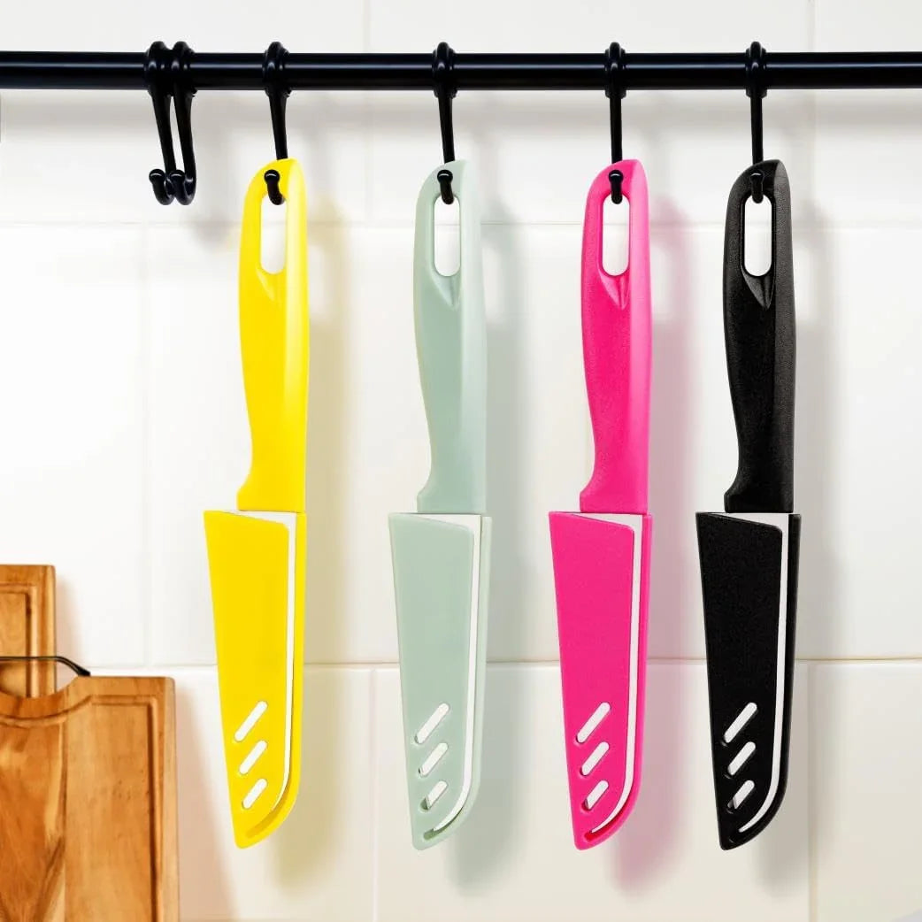8-Piece Paring Knife Set – German Steel with Sheaths & Ergonomic Handles - Cart Shape