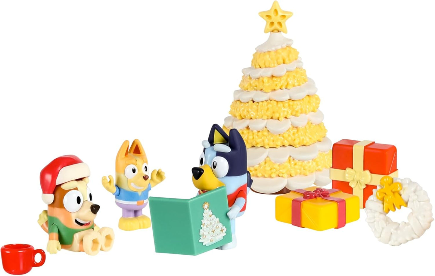 Bluey Toys for Girls and Boys, 24 Days of Surprises, Kids Advent Calendar w/Accessories, Stickers & Mini Christmas Tree
