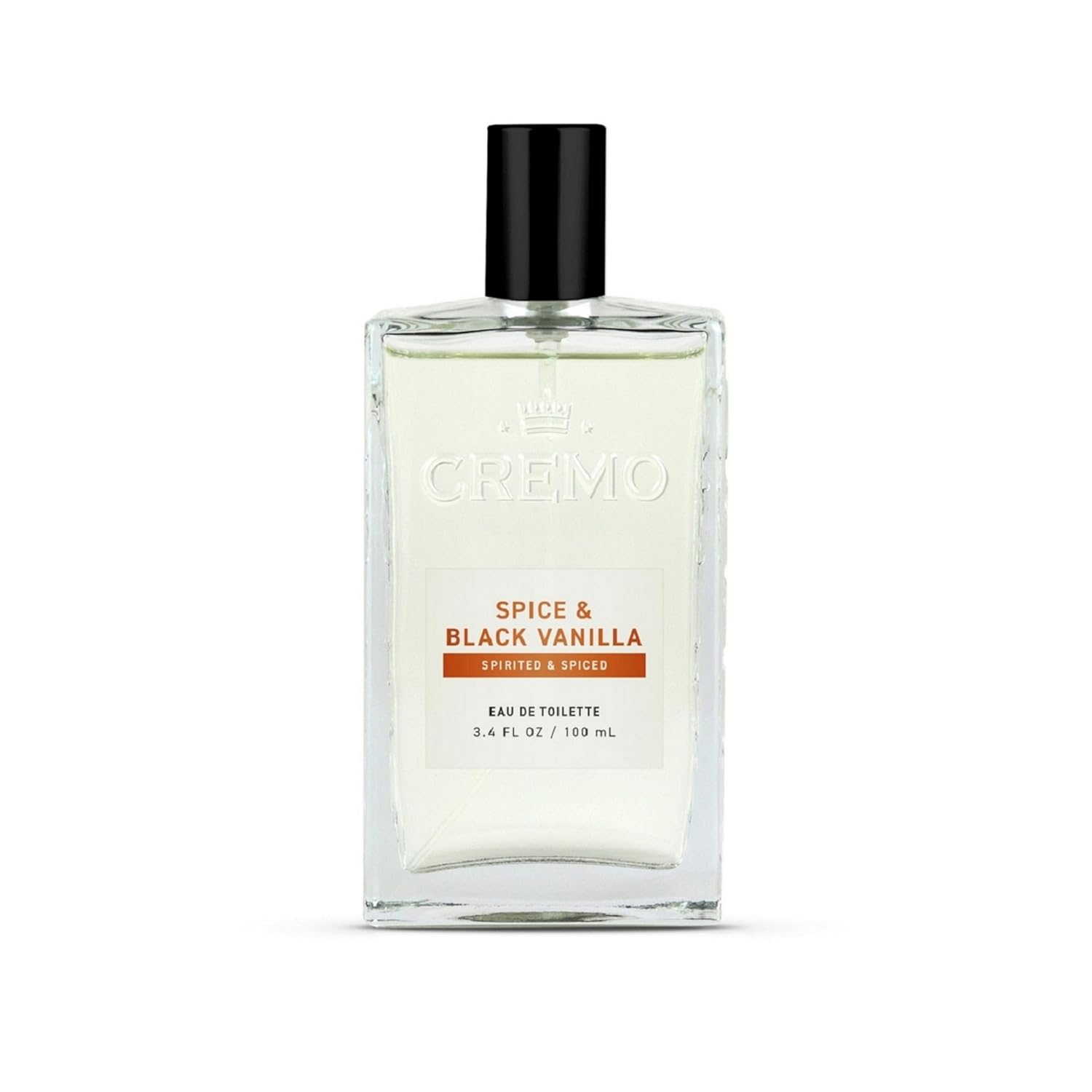 Cremo Cologne for Men - Spice & Black Vanilla Mens Cologne Spray - An Explosion of Vibrant Spices, Dark Woods and Black Vanilla, Fragrances For Men, 3.4 Fl Oz - Cart Shape