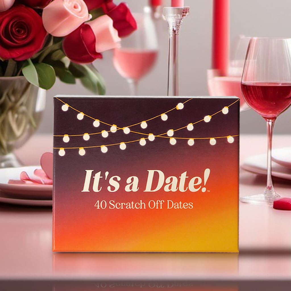 It's a Date!, 40 Fun and Romantic Scratch Off Date Night Ideas for Him, Her, Girlfriend, Boyfriend, Wife, Husband & Couples, Valentine's Gift for Men and Women