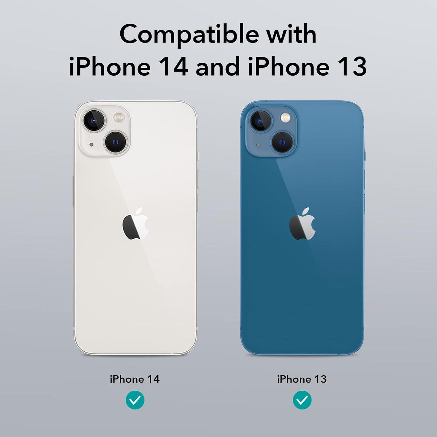 ESR Case for iPhone 14/iPhone 13, Compatible with MagSafe, Classic Hybrid Magnetic Mobile Phone Case iPhone 14/13 Case, Military Standard, Drop Protection, Scratch-Resistant Back, Clear
