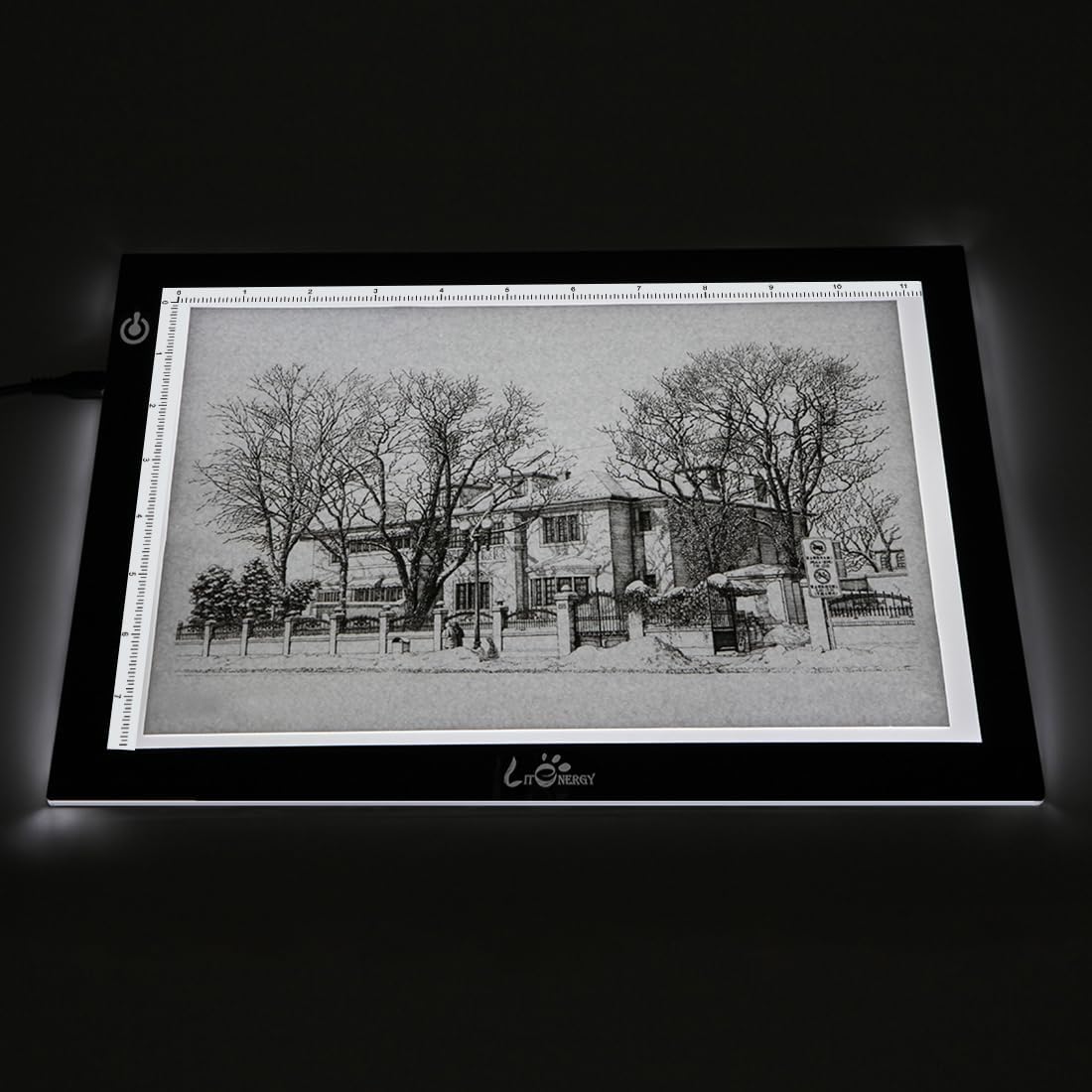 LitEnergy A4 LED Copy Board Light Tracing Box, Ultra-Thin Adjustable USB Power Artcraft LED Trace Light Pad for Tattoo Transferring, Drawing, Streaming, Sketching, Animation, Stenciling