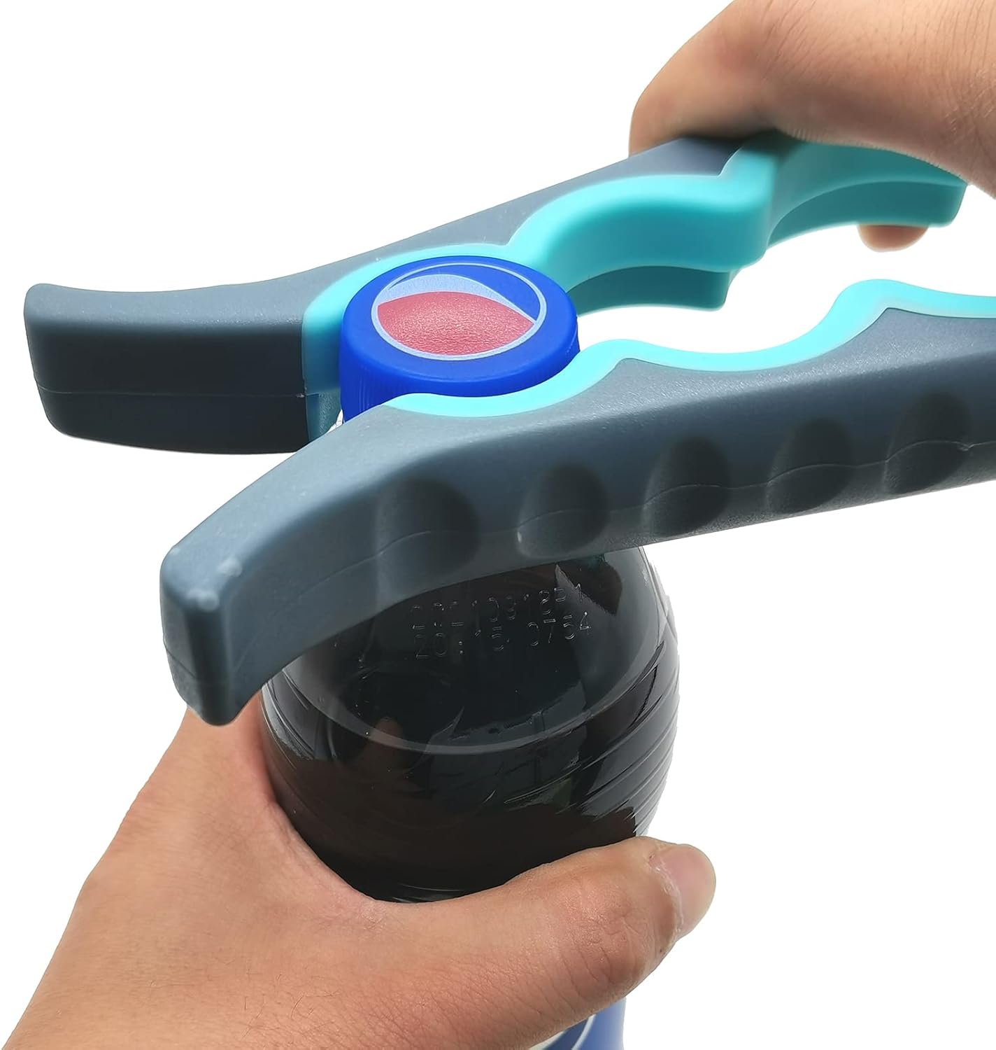 Otstar Jar Opener Bottle Opener and Can Opener for Seniors, Mutil Jar Opener Get Lids Off Easily (Blue and Grey)