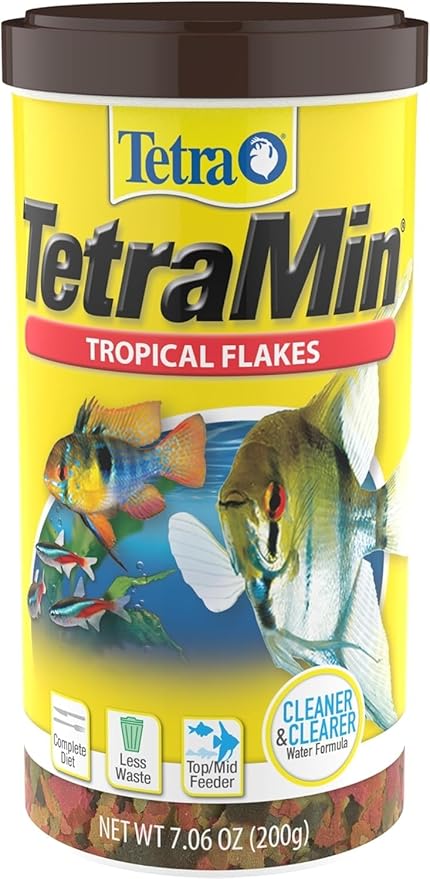 TetraMin Tropical Flakes 7.06 Ounces, Nutritionally Balanced Fish Food