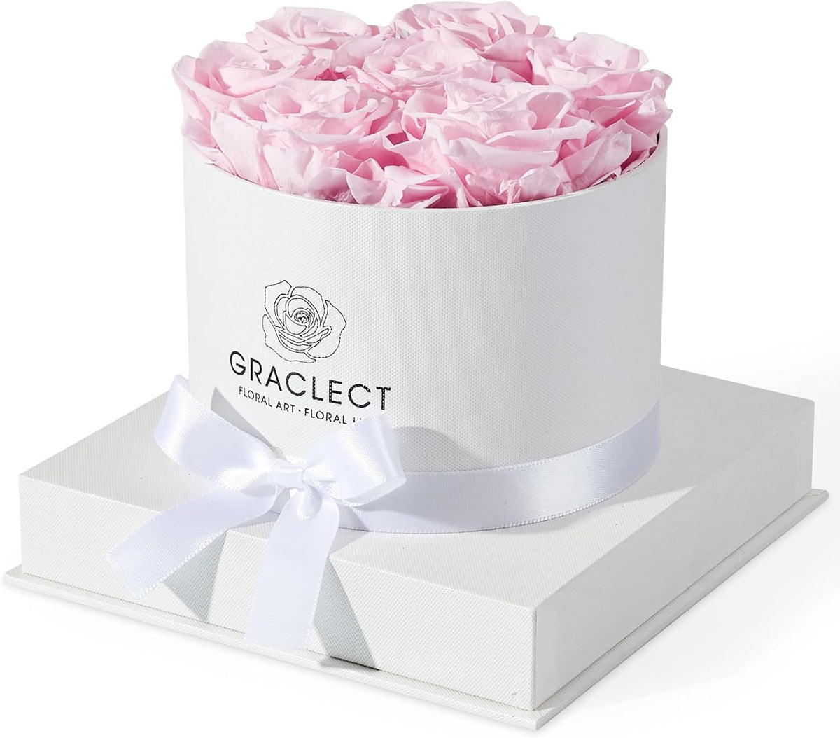 Flowers for Delivery Prime - Preserved Roses in a Box - Forever Flowers, Immortal Roses, Eternal Rose Birthday Gifts for Her, for Mom - Pink Rose