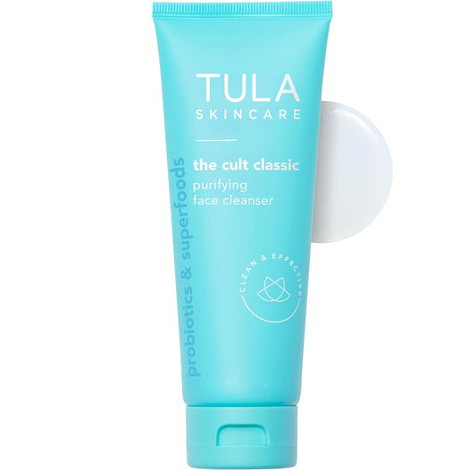 TULA Skin Care Cult Classic Purifying Face Cleanser - Gentle and Effective Face Wash, Makeup Remover, Nourishing and Hydrating