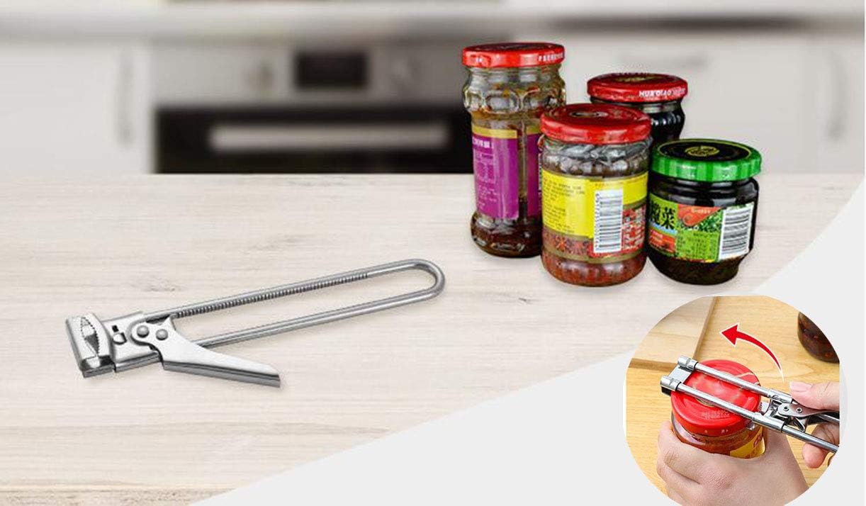Master Jar & Bottle Opener, Adjustable Multifunctional Stainless Steel Can Opener Jar Lid Gripper, Manual,Kitchen Accessories