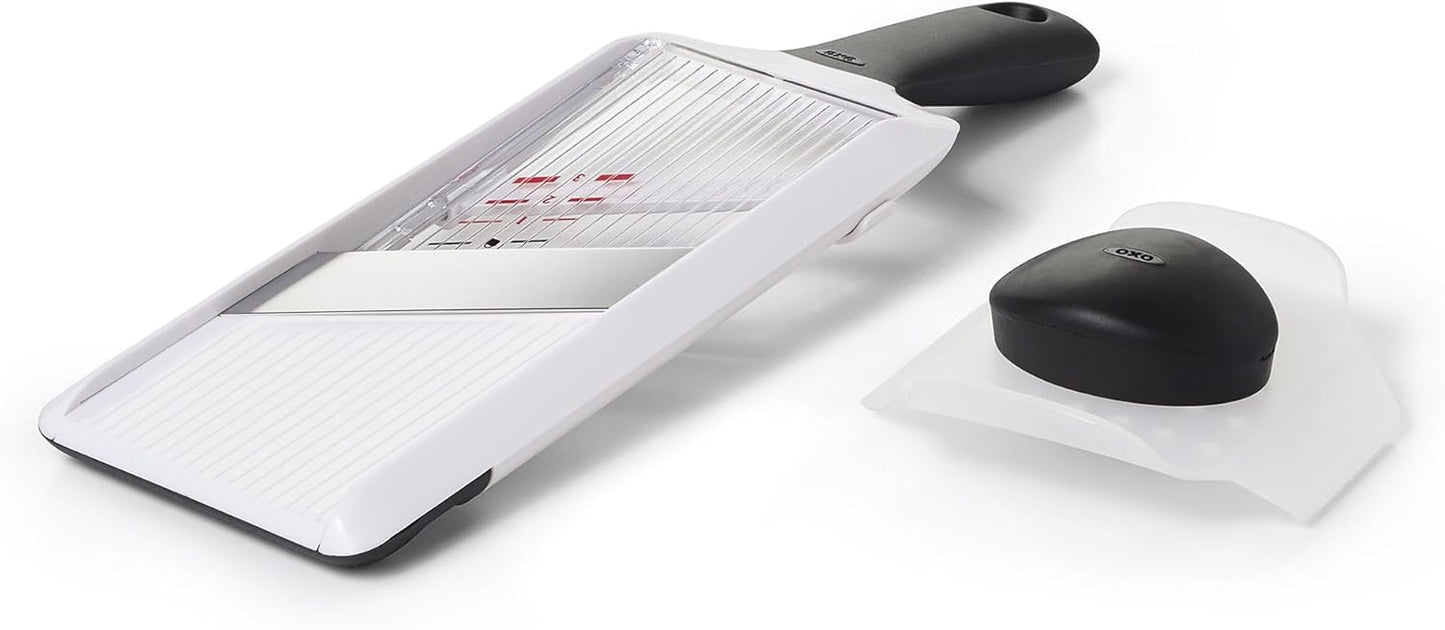 OXO Good Grips Handheld Mandoline Slicer for Kitchen, Adjustable Vegetable Slicer