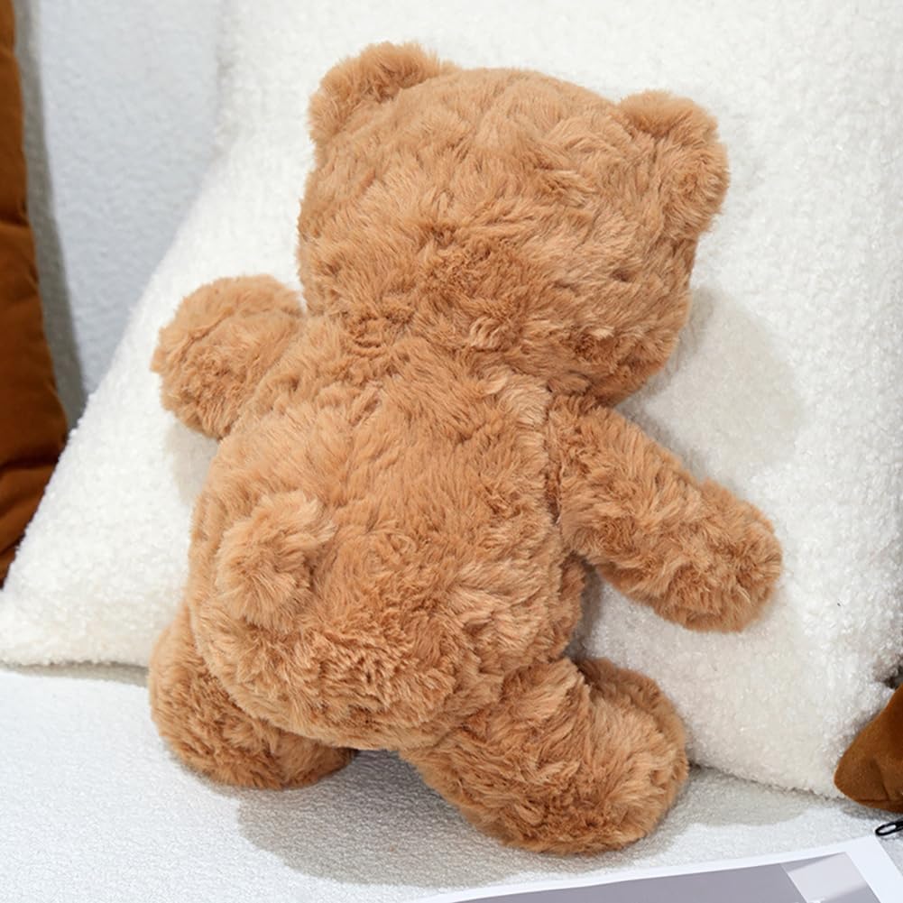 Teddy Bear Stuffed Animals, 10 Inches Teddy Bear Plush Toy Birthday Christmas Valentine’s Day Gift for Kids Girlfriend (Brown)