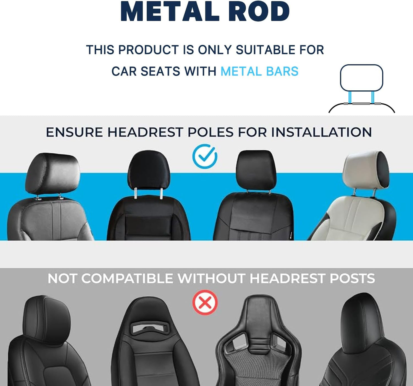 Car Back Seat Tray Table, Stable Foldable Auto Backseat Food Trays Desk for Rear Passenger Road Trip Eating & Work, Multifunctional Adjustable Travel Tray with Phone Drink Holder for Laptop iPad