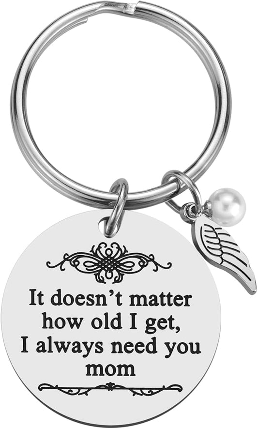 iJuqi Mother's Day Gifts from Daughter Son for Mom Birthday Valentine's Day Christmas Gifts Mom Keychain Mother Keyring