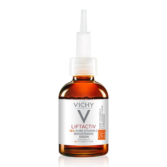 Vichy LiftActiv Vitamin C Serum For Face, Brightening Serum With Pure Vitamin C + Hyaluronic Acid + Vitamin E, Reduces Fine Lines, Smooths Skin Texture, Improves Radiance, Anti Aging