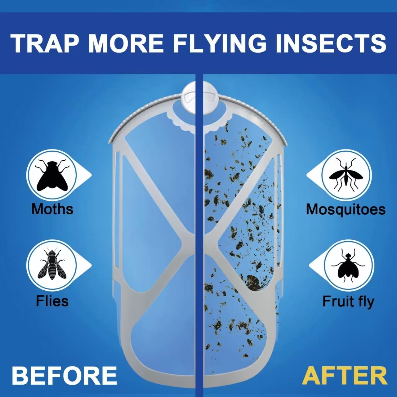 BAIMNOCM 33 Pack Refills Cartridge Compatible with Zevo Flying Insect Trap Refill M364 M364A and Max, White