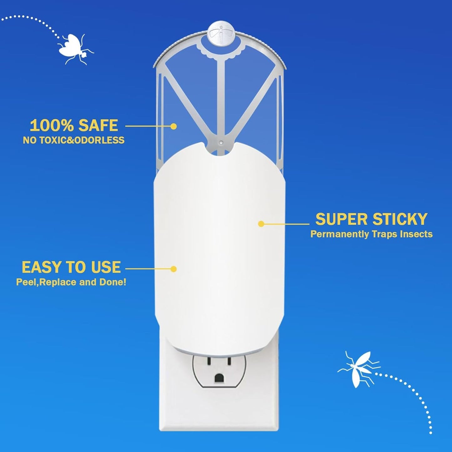BAIMNOCM 33 Pack Refills Cartridge Compatible with Zevo Flying Insect Trap Refill M364 M364A and Max, White