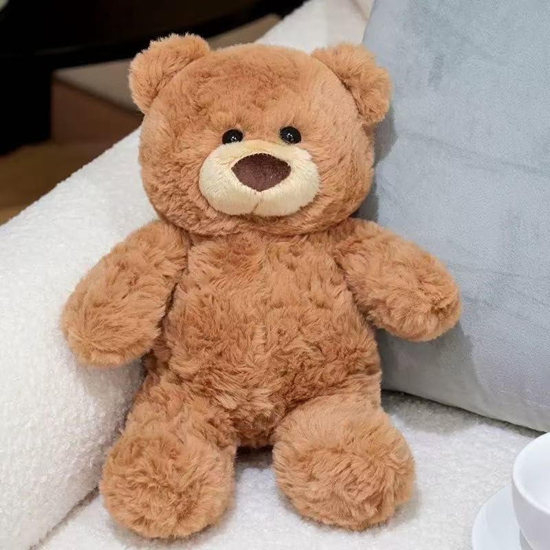 Teddy Bear Stuffed Animals, 10 Inches Teddy Bear Plush Toy Birthday Christmas Valentine’s Day Gift for Kids Girlfriend (Brown)