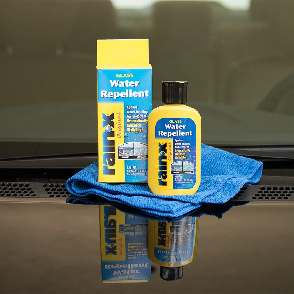 Rain-X 800002243 Glass Treatment, 7 oz. - Exterior Glass Treatment To Dramatically Improve Wet Weather Driving Visibility During All Weather Conditions