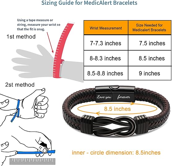 𝗞𝗻𝗼𝘁 𝗕𝗿𝗮𝗰𝗲𝗹𝗲𝘁 𝗚𝗶𝗳𝘁𝘀 𝗳𝗼𝗿 𝗠𝗲𝗻 Brown Braided Leather Stainless Steel Infinity Bracelets Lettering Love You Forever Gifts for Son Grandson Husband Boyfriend Brother Always Linked Together